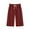 Burgundy, variant on IROINNID Bermuda Shorts for Women Summer Solid Color Five Points Cotton Linen Pants Pants,White