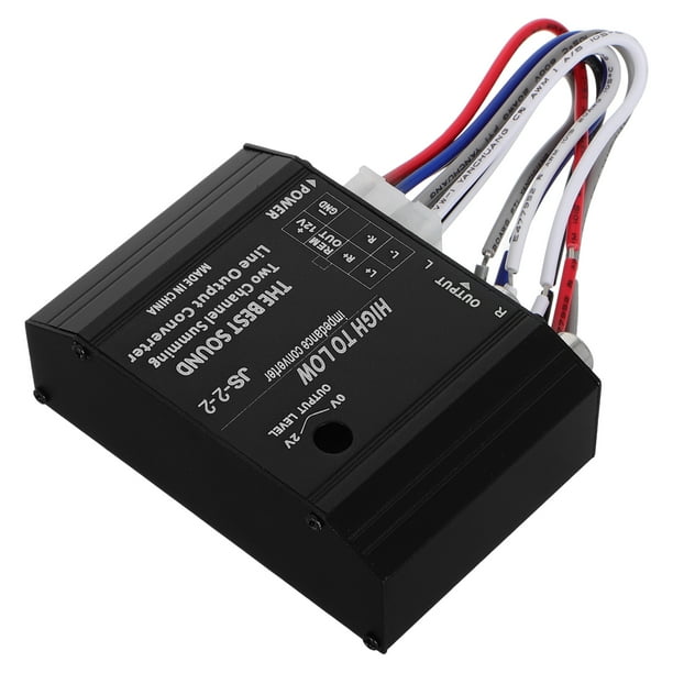 Convertidor de audio para coche de alto a bajo, adaptador de línea RCA, convertidor de audio, adaptador de alto a bajo, convertidor de audio para camión, convertidor de audio para vehículo