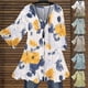 thumbnail image 3 of Reino Unido mujeres blusa larga camiseta damas estampado floral túnica tops camiseta casual más sizeblack4XL, 3 of 3