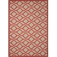 thumbnail image 2 of Nourison Aloha Indoor/Outdoor Casual Geometric Red 3'6" x 5'6" Area Rug, (4' x 6'), 2 of 7
