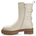 thumbnail image 2 of Journee Womens Yasmine Almond Toe Block Heel High Ankle Booties, 2 of 8