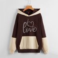 thumbnail image 2 of Vedolay Women 2023 Casual Half Zip Sweatshirts Lapel Loose Long Sleeve Pullover 2023 Fall Winter Clothes,Brown S, 2 of 3