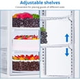 thumbnail image 6 of IdealHouse Commercial Display Refrigerator, 4.2 Cu.Ft Display Refrigerator Cooler with LED Lighting, Adjustable Shelves Glass Door Merchandiser Cooler, Automatic Defrost Freestanding Upright, 6 of 6