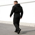 thumbnail image 4 of Qicasul Men Suits for Black Work Jumpsuit With Hood Long Sleeve Full Coverall For Cold Weather Outdoor Activities Black XXXL, 4 of 4