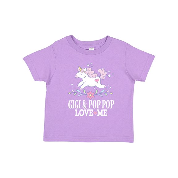Inktastic Gigi and Pop Pop Unicorn Girls Toddler T-Shirt