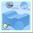thumbnail image 4 of ArcticSleep Gel Memory Foam Knee Pillow - Ice Silk Cover, Strap, Back Hip Pain Relief, Spine Alignment, Sciatica Support, Surgery Recovery, Pregnancy Comfort, 4 of 4