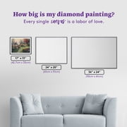 DIAMOND ART CLUB® Make a Wish Cottage Diamond Painting Kit, Round Diamond Art Canvas by Thomas Kinkade, 17 x 13 (42.7 cm x 33 cm)