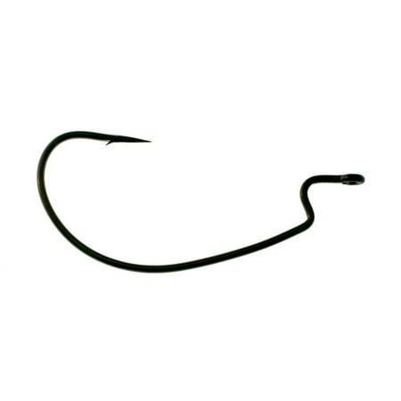 UPC: 0042758239035 | Daiichi Fat Gap Worm Hook Black Nickel – Size 3/0