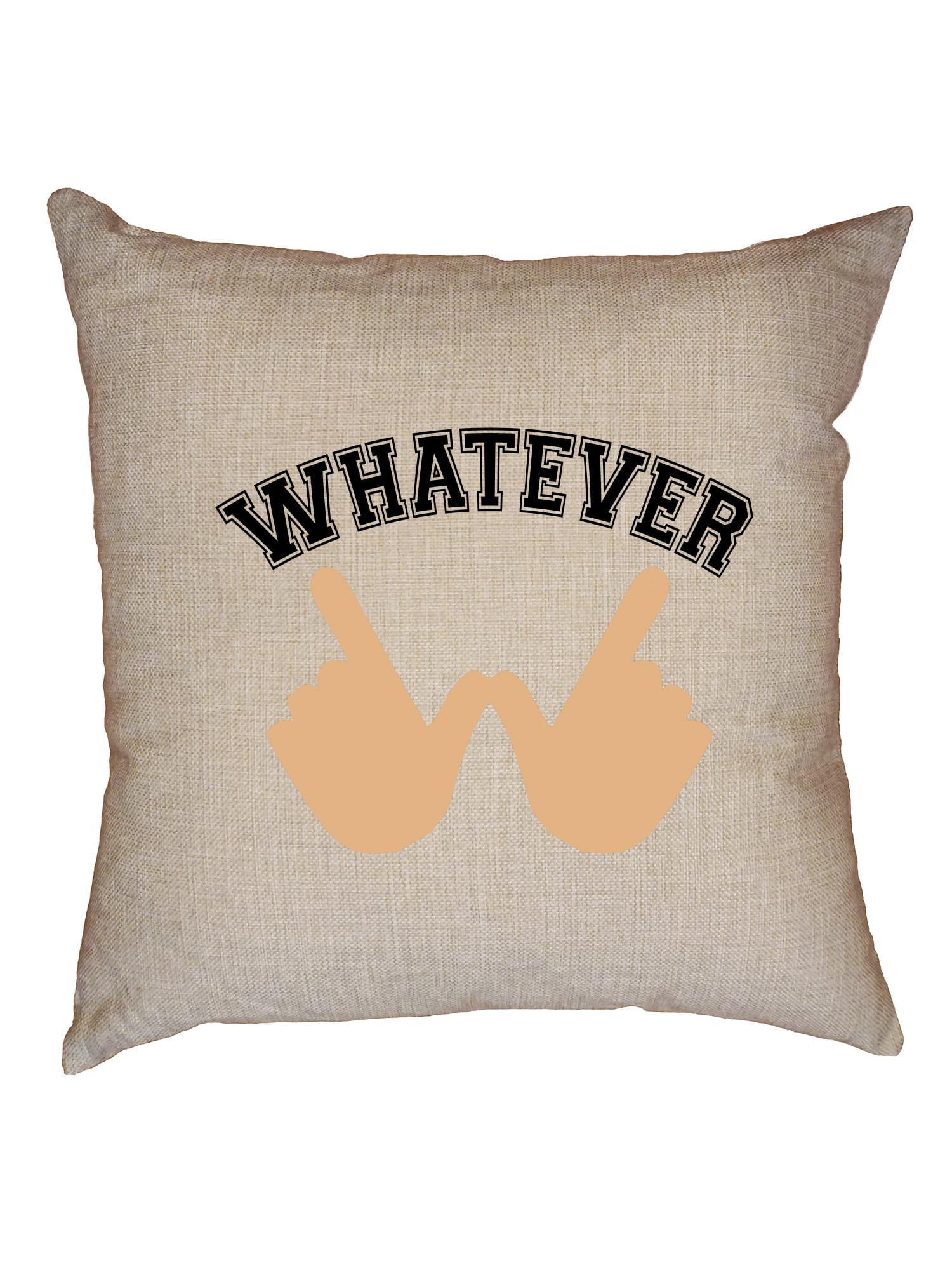 Whatever Big W Sign Language Hands Decorative Linen