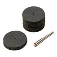 thumbnail image 1 of Bgsha 25pcs 32mm Resin Cutting Wheel Cut-off Discs +1pc Mandrel for Rotary Tool, 1 of 10