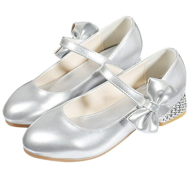 Cathalem Size 4 Baby Shoes Children Shoes High Heels Girls Princess Single Shoes Dress Shoes