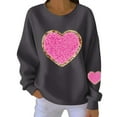 thumbnail image 2 of Vetsdori Valentine Sweatshirts for Women Winter Valentine's Days Shirts Pullover Gifts for Girlfriend Love Heart Womens Sweatshirts, 2 of 4