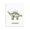 Stegosaurus, Prehistoric Dinosaur, Educational Illustration, variant on Stupell Industries Contemporary High Five Roaring Dinosaur T-Rex Kids Typography Black Floating Frame Canvas Art, 17 x 21, by Lil' Rue