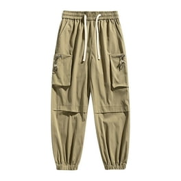 Victorious Men's Scrunch Stacked Biker Twill Jogger Pants