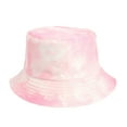 thumbnail image 2 of Lolmot Adult Men Women Bucket Hat Color Painted Tie-Dyed Double Sided Fisherman Hats Outdoor Sunscreen Sun Hats, 2 of 3