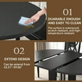 thumbnail image 6 of LIZEVINC 59" Extendable Round Dining Table for 4-6 Person,, Modern Kitchen Table with Sturdy Wooden Base for Kitchen Living Room, Easy Assembly,Black, 6 of 10