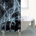 thumbnail image 4 of Math Equations Glowing Formulas Black Pattern Shower Curtain 36"x72" ,Bathroom Decorative Shower Curtains Set with 12 Hooks,Modern Waterproof Washable Shower Curtain, 4 of 6