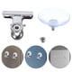 thumbnail image 3 of ColoMX 10 Uds Clips de ventosa abrazaderas de fijación ventosas resistentes ventosas reutilizables Clips de Metal para ventanas de vidrio refrigerador azulejo, 3 of 7