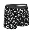thumbnail image 2 of KLL Black White Leaves Men's Cotton Boxer Briefs Underwear-Medium, 2 of 8