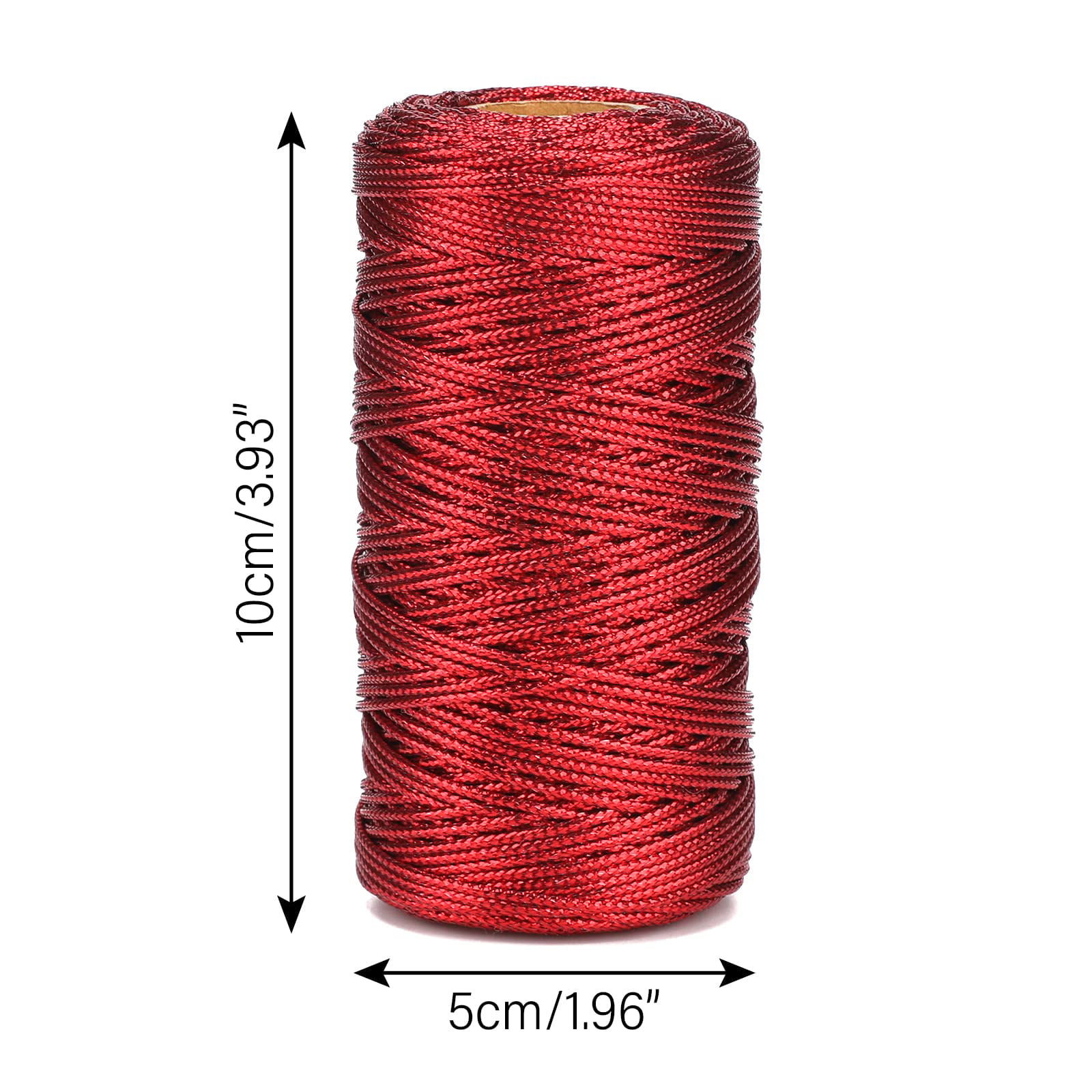 100M/110 Yards Decorative Metallic Bakers Twine Red String Cord Christmas  Craft Twine for DIY Crafts & Gift Wrapping