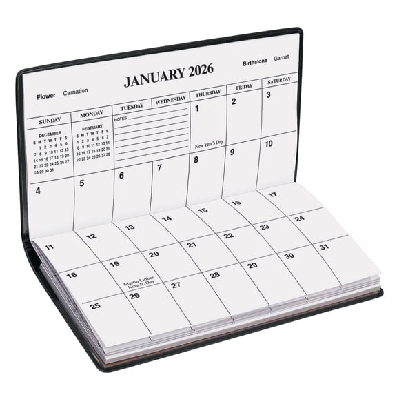 2 Year Planner Calendar Refill - Pocket Sized Calendar Insert - Ideal for Purses, Briefcases, or Backpacks – 6 ¾ inches x 3 5/8 inches
