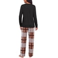thumbnail image 6 of MINTREUS Womens Pajama Sets Long Sleeve Pj Set Soft Two Piece Sleepwear Set with Pockets, 6 of 8
