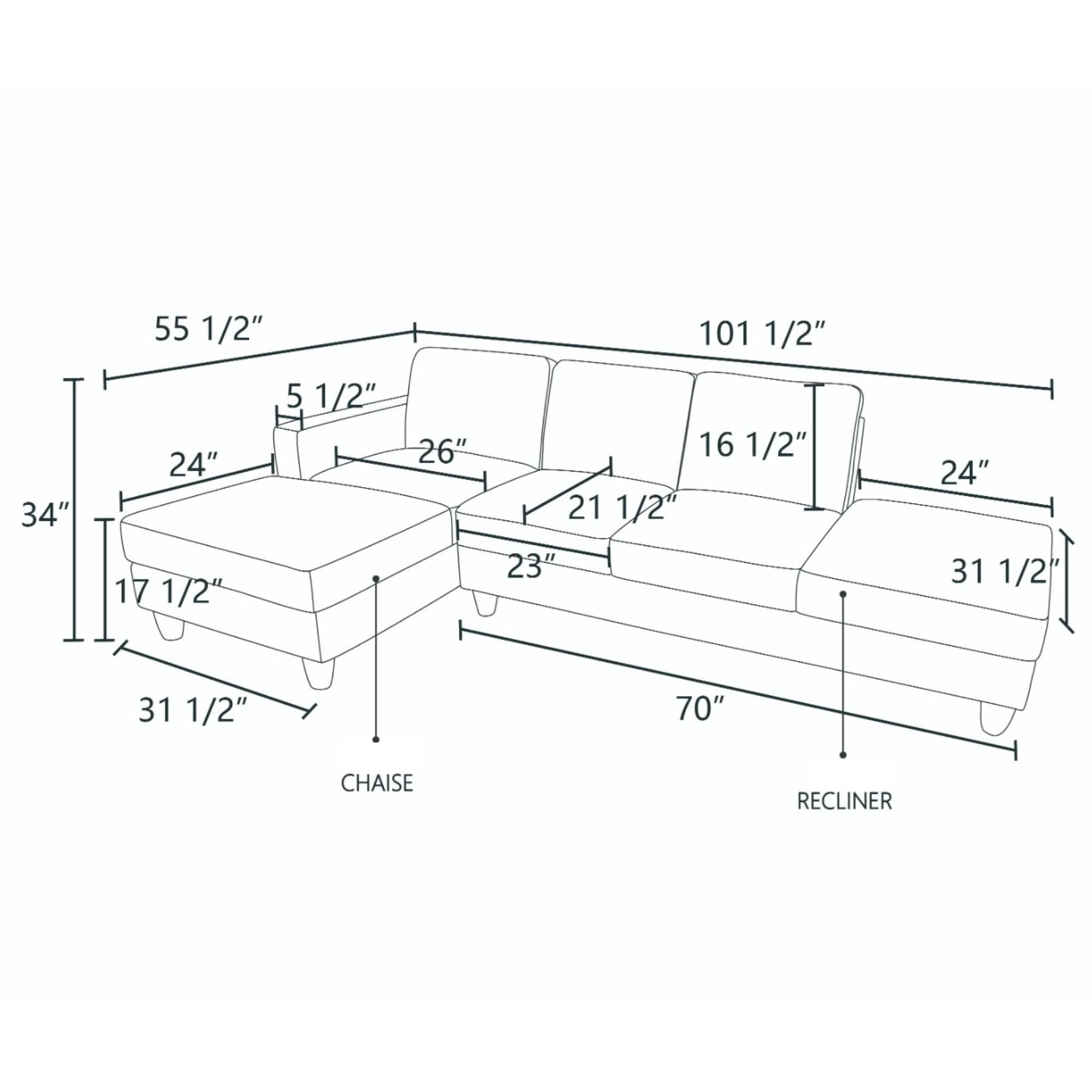 Modern Sectional Sofa Couch, L Shape Sofa Set with Chaise Modular Cloud Couch for Living Room, Lake Green