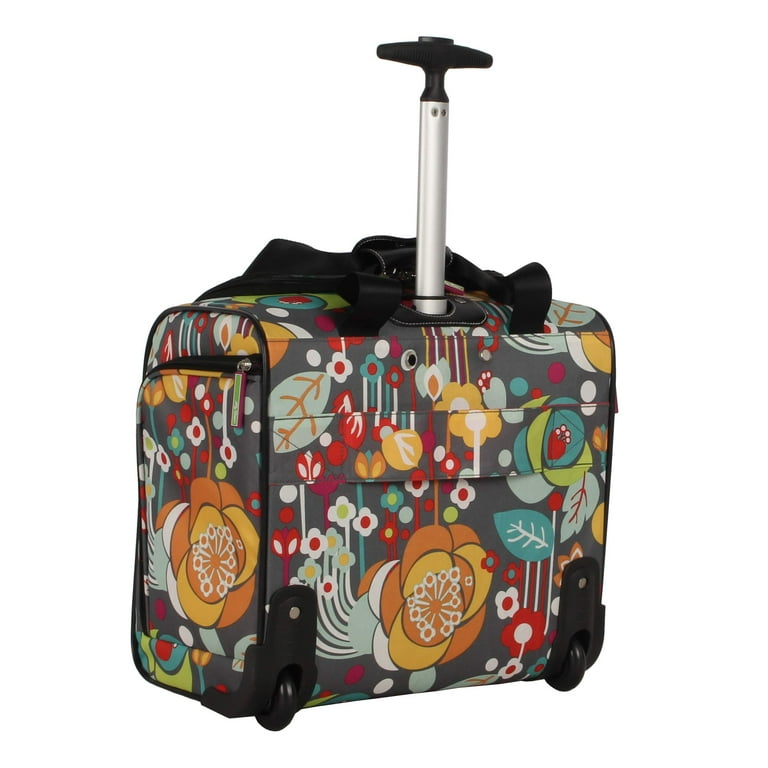 Lily Bloom 15 Inch Small Trolley Overnight Business Travel Luggage Under Seat Rolling Bag for Women Bliss Walmart