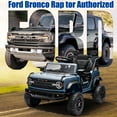 thumbnail image 6 of 12V Powered Ride on Car Toy, Ford Bronco Raptor Kids Electric Vehicle Car with Parent Remote, Battery Powered Ride on Truck for Boys Girls w/ Rear Wheel Suspension, Bluetooth, Blue, 6 of 7