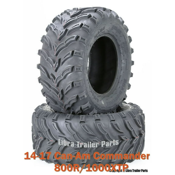 14-17 Can-Am Commander 800R/1000XTP ATV Rear Tire Set 27x11-12 /6PR