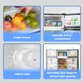 thumbnail image 4 of Mainstays 3.2 Cu Ft 2-Door Compact Refrigerator with Freezer, Stainless Steel, Mini Fridge for Dorm, Apartment & Office, 4 of 11