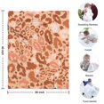 thumbnail image 4 of Brown and Pink Of Leopard Print Blanket,Comfortable Soft Flannel Throw Blanket,All Season,Warm Lightweight Blankets for Sofa Bed Couch Living Room Chair,30"x40", 4 of 4