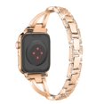 thumbnail image 2 of Correa de acero inoxidable compatible con Apple Watch de 41, 40 y 38 mm para mujer y hombre, correa de repuesto fina para Apple Watch Series 7, SE, 6, 5, 4, 3, 2 y 1 (, 2 of 5