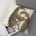 thumbnail image 7 of Acheng Cute Animal Throw Pillow Cases Home Decorative Hedgehog Hug Each Other Sweet Pillow Cover Super Soft Square Pillowcase Friends Lover Couple Gifts,Set of 2 White(Two Sides Print) 18x18in, 7 of 7