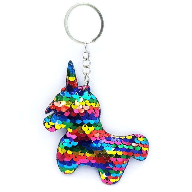 Llavero con forma de animal y planta reflectante y brillante, con lentejuelas para mascotas, para bolso de moda, colgante para coche, accesorios de ropa