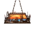 thumbnail image 7 of Meyda Tiffany 247796 6 Light 36" Wide Abstract Linear Pendant - Antique Copper / Burnished, 7 of 7
