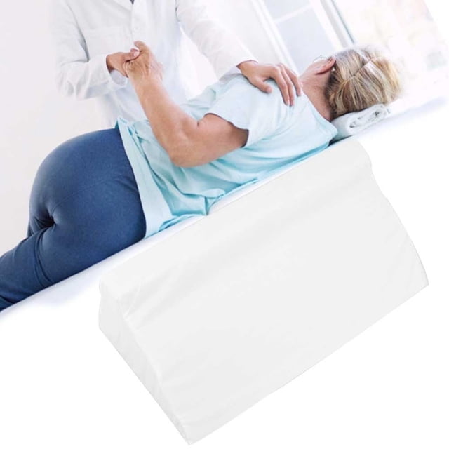 Triangular Pad, Zipper Designs Convenient Radian Curve Designs Bed Cushion, Practical Office For Home Room Rest Blue,White