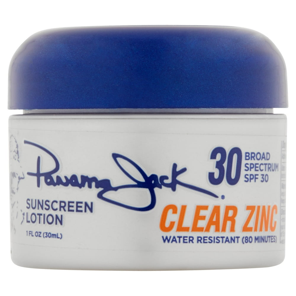 Panama Jack Clear Zinc Sunscreen Lotion, SPF 30, 1 fl oz