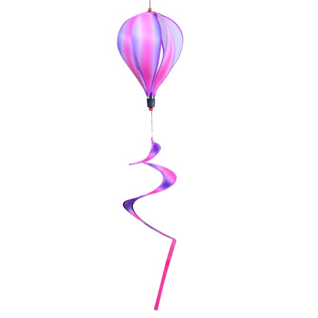 Globo aerostático Wind Spinner Rainbow Kinetic Hanging Wind Twister (Púrpura)
