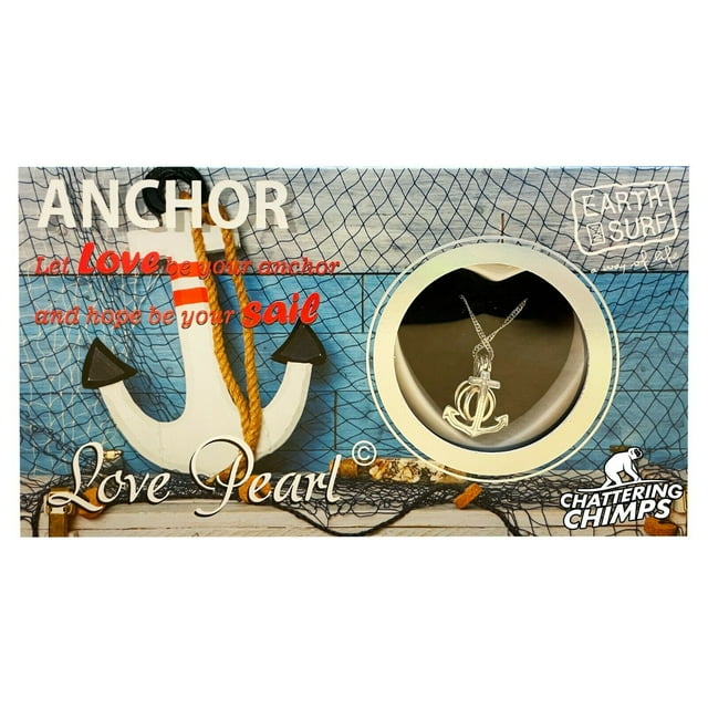 Ship Anchor Chattering Chimps Kit de Perles d'Amour Chaîne Pendentif Collier DIY