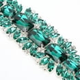 thumbnail image 4 of Crystal Rhinestone Chain Ribbon Craft Decoration for Sewing DIY Wedding Dresses Bags ShoesEmerald Green, 4 of 8