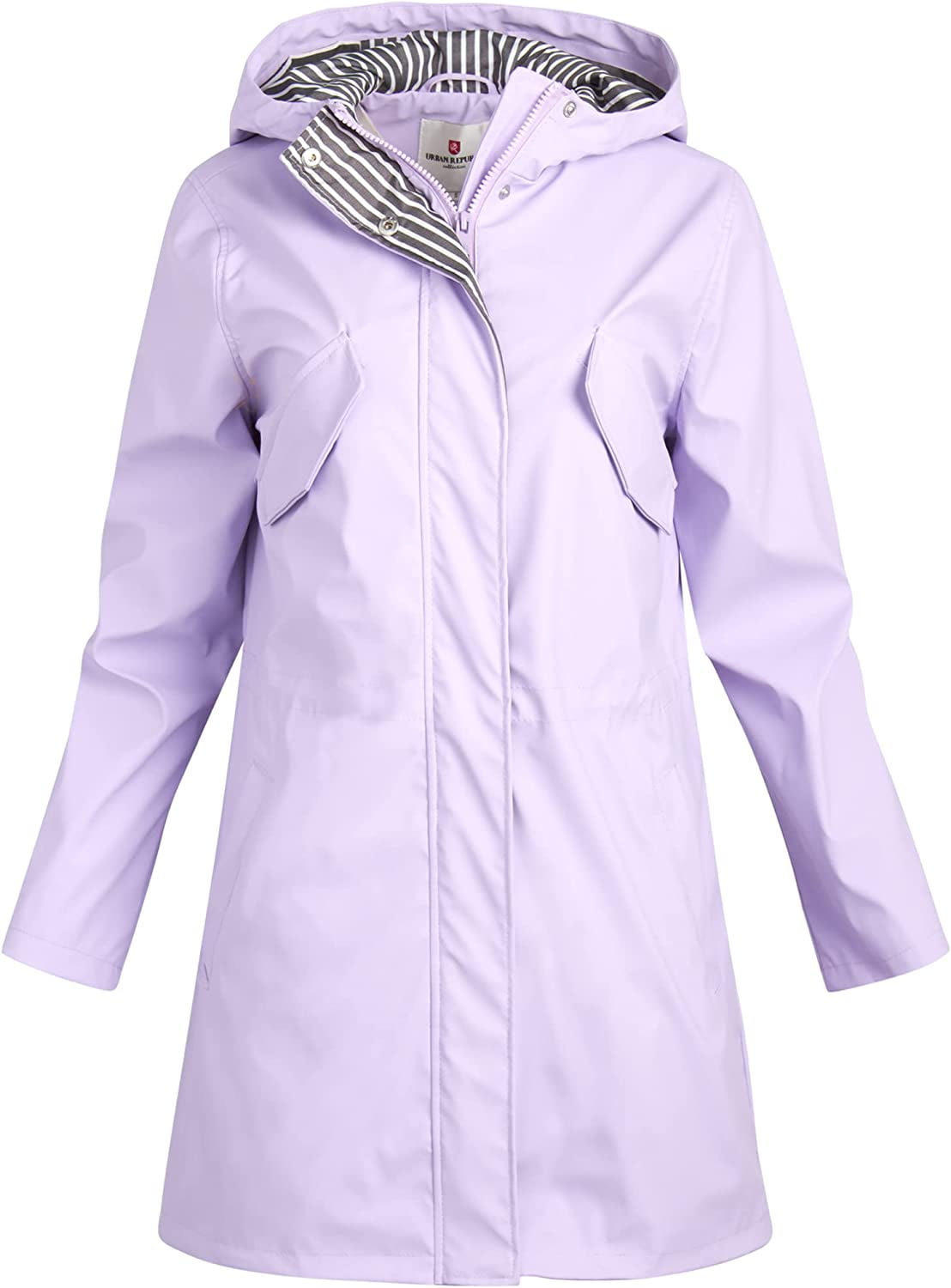 URBAN REPUBLIC Woman’s Raincoat Waterproof Slicker Shell Rain Jacket