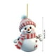 thumbnail image 3 of Seyotauo Cute Snowman Acrylic Pendant, Santa Claus Xmas Tree Accessories, Cartoon Christmas Ornament, 3 of 4