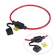 thumbnail image 4 of Aramox 5 Piezas de Plástico Y Metal DC 12V 20A Mini Portafusibles en Línea de Cuchilla para Automóvil Negro Y Rojo ANGGREK Otros, 4 of 7