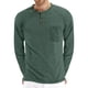 thumbnail image 1 of Playera Henley Casual Para Hombre Manga Larga Con Bolsillos, 1 of 3