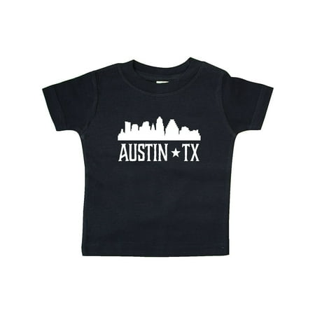 

Inktastic Austin Texas Skyline Silhouette TX City Gift Baby Boy or Baby Girl T-Shirt