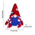 thumbnail image 3 of JingChun Gnome Patriotic 4th of July Gnomes Plush American Independence Day Faceless Doll Christmas Fourth of July Veterans Day Ornaments Home Tiered Tray Decorations, 3 of 4