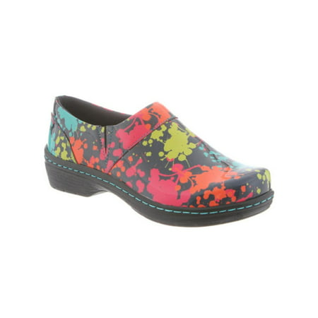 Klogs Mission Womens Clog Shoes Splatter Patent 6.5 M