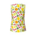 thumbnail image 5 of Picia Avocado And Pineapple Pattern Women's Workout Tank Top,Breathable Activewear,Slim Fit Athletic Top,Versatile Workout Moisture-wicking top-Small, 5 of 9