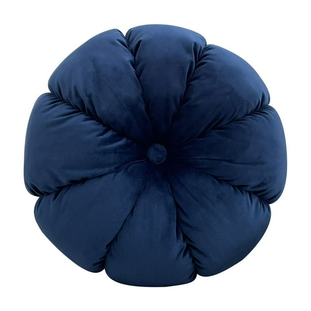 Amzcrzy Funda Nórdica, Sábana, Funda De Almohada De Satén, Cojín De Calabaza De Terciopelo, Futón, Cojines De Suelo Redondos De 45 Cm, Cojín Plisado Para Sala De Estar, Silla, Sofá, Decoración De Par